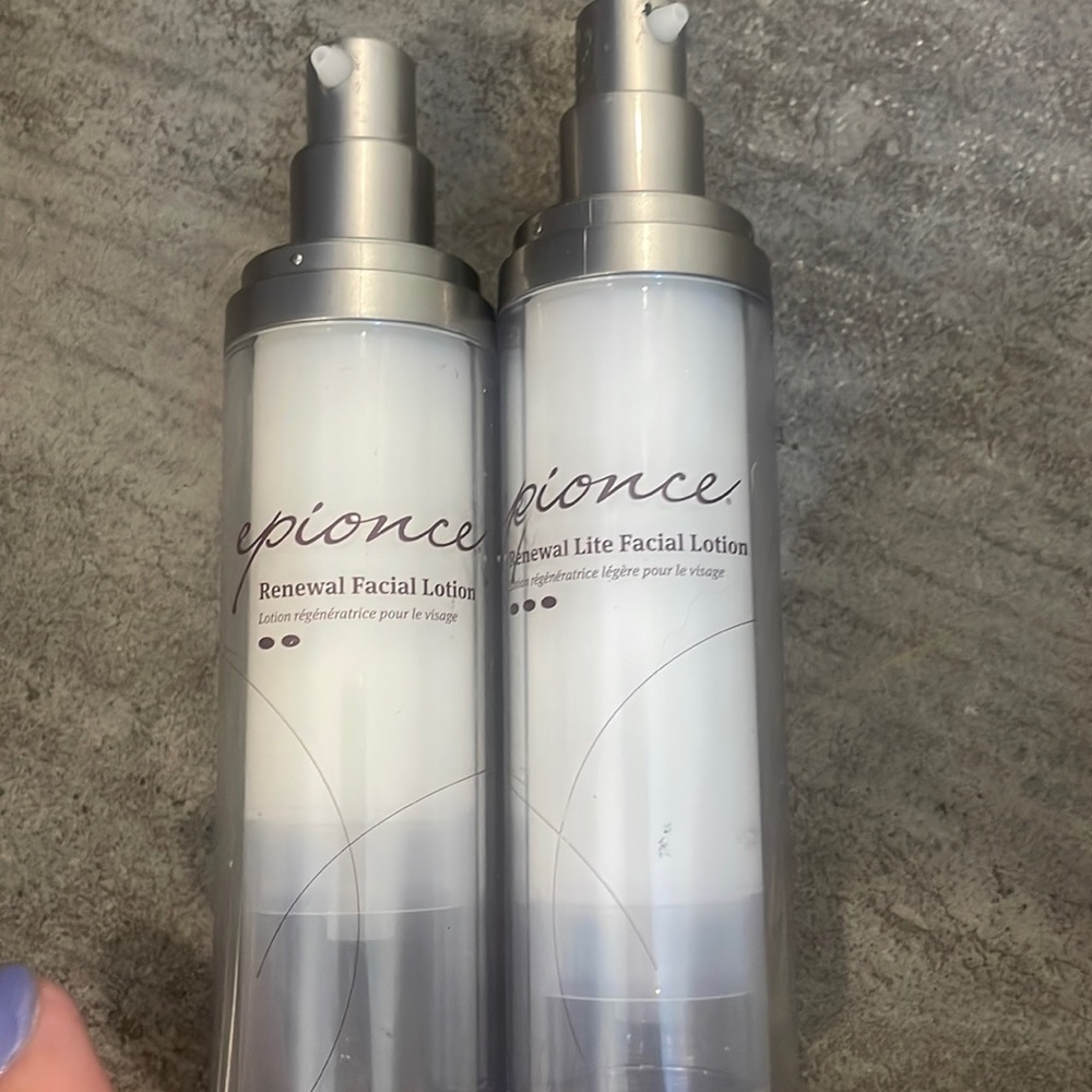 Epionce set of renewal lotion lite and normal both used once